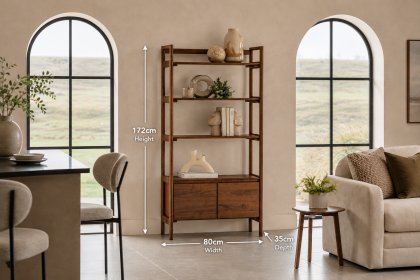 Gallery Direct Madrid Open Display in Walnut