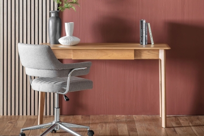 Gallery Direct Madrid 1 Drawer Desk in Oak