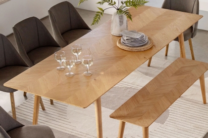 Gallery Direct Milano Oak Extending Dining Table