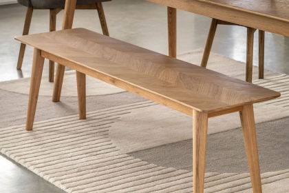 Gallery Direct Milano Oak Dining Bench