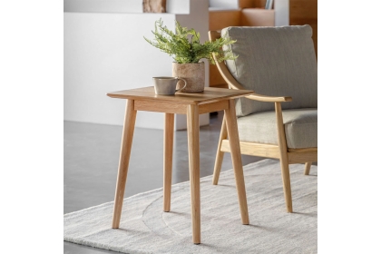 Gallery Direct Milano Oak Side Lamp Table