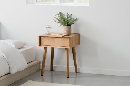 Gallery Direct Milano Oak 1 Drawer Side Table