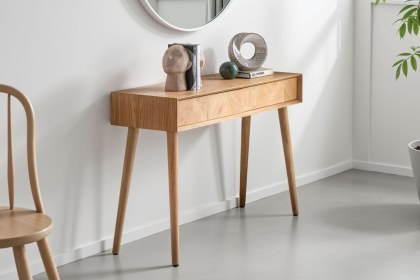 Gallery Direct Milano Oak 2 Drawer Console Table