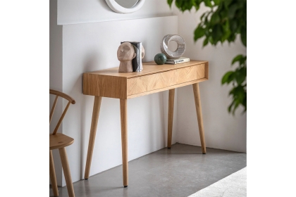 Gallery Direct Milano Oak 2 Drawer Console Table Gallery Direct Milano Oak 2 Drawer Console Table
