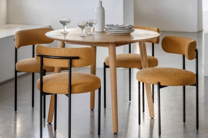 Gallery Direct Milano Oak Round Dining Table