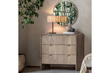 Gallery Direct Colonna Mango Wood 3 Drawer Chest of Drawers