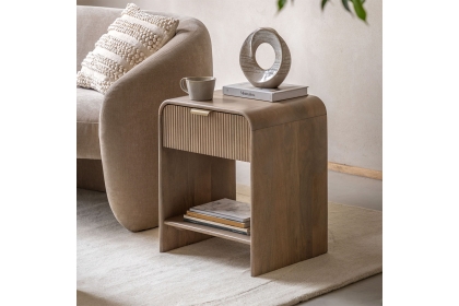 Gallery Direct Colonna Mango Wood Large Bedside Table