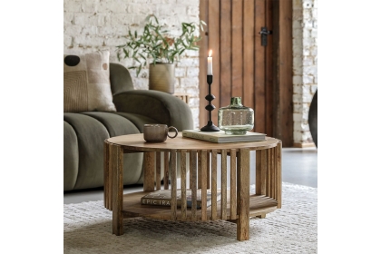 Gallery Direct Voss Mango Wood Slatted Coffee Table