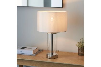 Gallery Direct Lessina Table Lamp Nickel