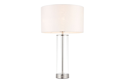 Gallery Direct Lessina Table Lamp Bright Nickel