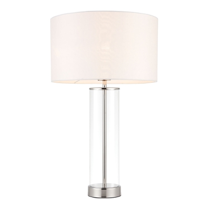 Gallery Direct Lessina Table Lamp Bright Nickel
