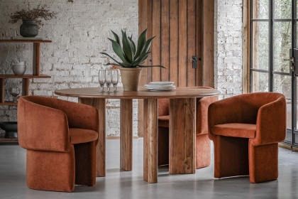 Gallery Direct Holm Dining Chair in Rust