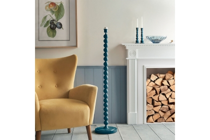 Gallery Direct Higgledy Floor Lamp Base Gloss Marlin Blue Paint