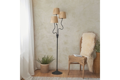 Gallery Direct Wriggle 3 Floor Lamp Matt Black