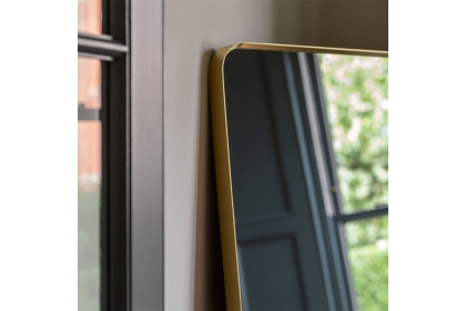 Gallery Direct Holworth Leaner Mirror Gold 700x35x1700 Gallery Direct Holworth Leaner Mirror Gold 700x35x1700