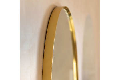 Gallery Direct Holworth Pebble Mirror Gold 700x900mm