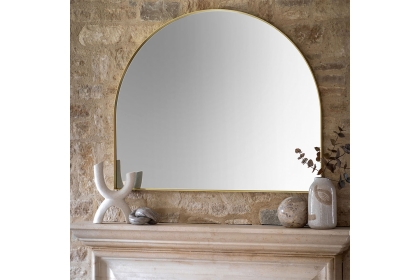 Gallery Direct Holworth Overmantle Mirror Gold 900x1100mm Gallery Direct Holworth Overmantle Mirror Gold 900x1100mm