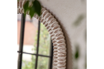 Gallery Direct Pimlico Arch Leaner White Wash 770x1700mm Gallery Direct Pimlico Arch Leaner White Wash 770x1700mm