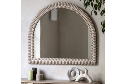 Gallery Direct Pimlico Arch Overmantle White Wash 1200x1000mm Gallery Direct Pimlico Arch Overmantle White Wash 1200x1000mm