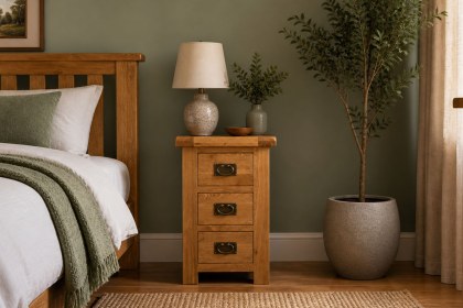 Salisbury Waxed Premium Oak Bedside Table