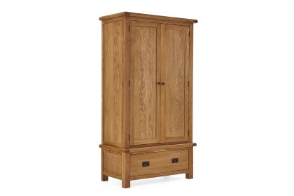 Salisbury Waxed Premium Oak Gents Wardrobe