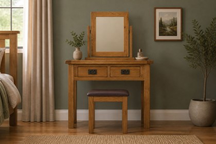 Salisbury Waxed Premium Oak Dressing Table