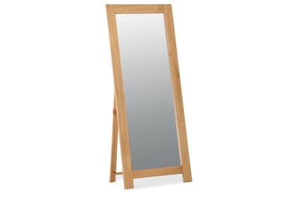 Salisbury Waxed Premium Oak Cheval Mirror