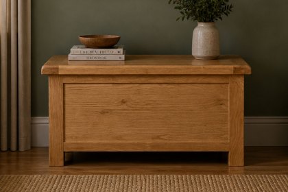Salisbury Waxed Premium Oak Storage Box