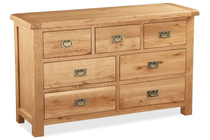Salisbury Waxed Premium Oak 3 Over 4 Chest Of Drawers