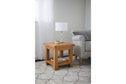 Salisbury Waxed Premium Oak Lamp Table