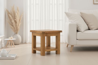 Salisbury Waxed Premium Oak Lamp Table
