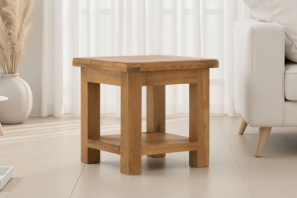 Salisbury Waxed Premium Oak Lamp Table