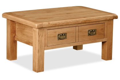 Salisbury Waxed Premium Oak Coffee Table With Drawer