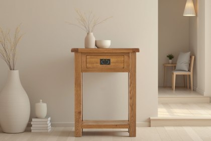 Salisbury Waxed Premium Oak Telephone Table Salisbury Waxed Premium Oak Telephone Table