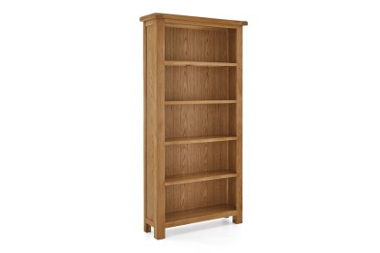 Salisbury Waxed Premium Oak Large Bookcase - Self Assembly