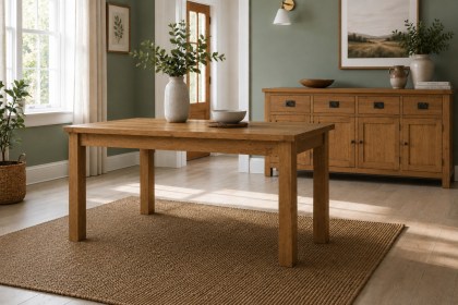 Salisbury Waxed Premium Oak Small Extending Dining Table