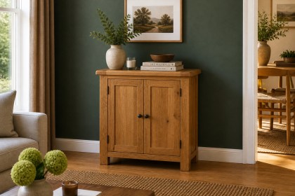 Salisbury Waxed Premium Oak Mini Cupboard