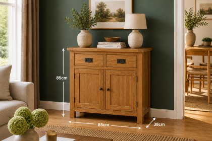 Salisbury Waxed Premium Oak Mini Sideboard