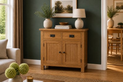 Salisbury Waxed Premium Oak Mini Sideboard