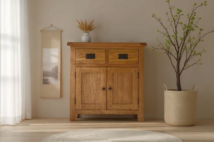 Salisbury Waxed Premium Oak Mini Sideboard