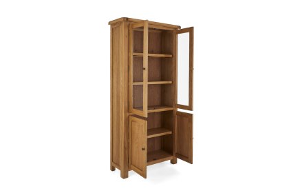 Salisbury Waxed Premium Oak Display Cabinet Salisbury Waxed Premium Oak Display Cabinet