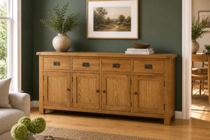 Salisbury Waxed Premium Oak Extra Large Sideboard