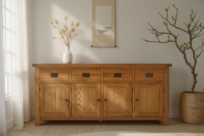 Salisbury Waxed Premium Oak Extra Large Sideboard