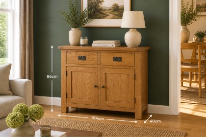 Salisbury Waxed Premium Oak Small Sideboard
