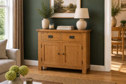 Salisbury Waxed Premium Oak Small Sideboard
