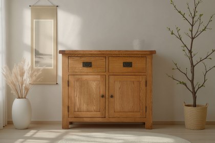 Salisbury Waxed Premium Oak Small Sideboard