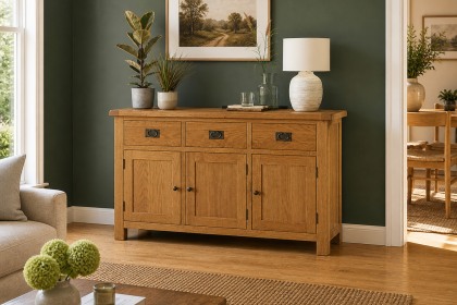 Salisbury Waxed Premium Oak Large Sideboard