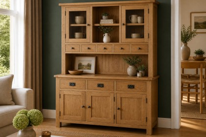 Salisbury Waxed Premium Oak Large Dresser