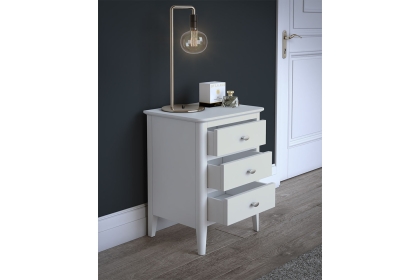Hampstead Painted White Bedside Table