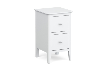 Hampstead Painted White Narrow Bedside Table